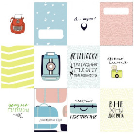 Набір карток На валізах 12 шт. 7.5х10 см Polkadot