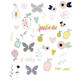 Набір вирубки Намалюй мені любов 35 шт. Polkadot