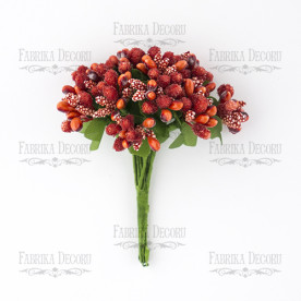 Набор декоративных веточек, красные, 12 шт от Фабрика Декора