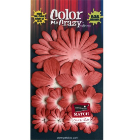 Набір паперових квітів Flower Layers - Poinsettia Red 12 шт від Petaloo
