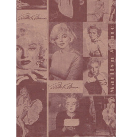 Лист крафт бумаги 30Х30 с рисунком Монро, 70 г/м2, Фабрика Декора