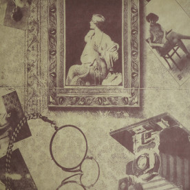 Лист крафт бумаги 30Х30 с рисунком Ретро, 70 г/м2, Фабрика Декора