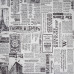 Лист крафт бумаги 30Х30 с рисунком Белая газета, 70 г/м2, Фабрика Декора