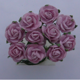 Набір трояндочок світло-рожевого кольору, 10 мм, 10 шт.
