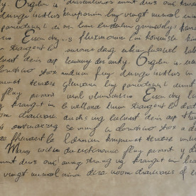 Лист крафт паперу 30Х30 з малюнком Рукописний текст (чорний), 70 г / м2, Фабрика Декору