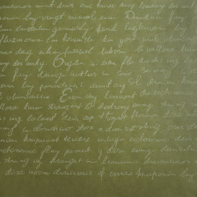 Лист крафт паперу 30Х30 Рукописний текст Оливковий, 70 г / м2, Фабрика Декору