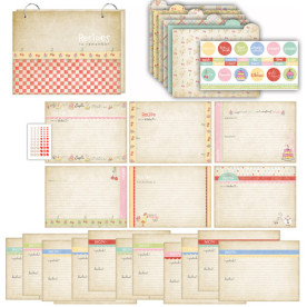 Набор для скрапбукинга  Homemade Recipe Album Kit Kitschy Kitchen от Melissa Frances