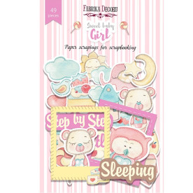 Набор высечек "Sweet baby girl", 49 шт от Фабрика Декора