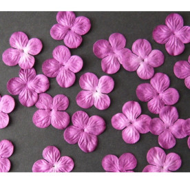 Набір квіток гортензії бузкового кольору 10 шт., 25 мм