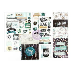 Набір декору для планера My Prima Planner Goodie Pack Embellishments Zella Teal Prima