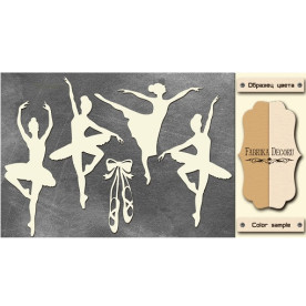 Набір чіпбордов Балерини, 10 * 15 см, крафт-молочний від Фабрика Декору
