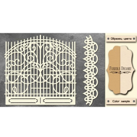 Набор чипбордов Ворота, 10*15 см, крафт-молочный от Фабрика Декора