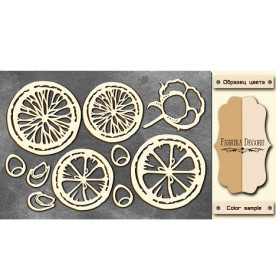 Набор чипбордов Botany winter 1, 10*15 см, крафт-молочный от Фабрика Декора