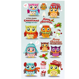 Набір картинок для декорування "Совушки", 10 * 18 см від Фабрика Декору