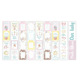 Набір смуг для декорування (ru + eng) "Sweet baby girl" від Фабрика Декору