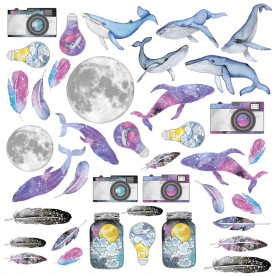 Лист с картинками для вырезания "Enjoy freedom", 30*30 см от Фабрика Декора