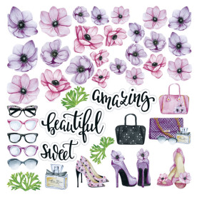 Лист с картинками для вырезания "Especially for her", 30*30 см от Фабрика Декора