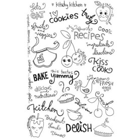 Набір натірок для скрапбукінгу Fruits & Veggies Transfers від Melissa Frances