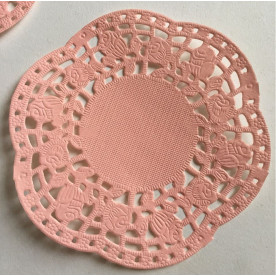 Серветка декоративна, 1 шт., 11 см, рожева, Dovecraft