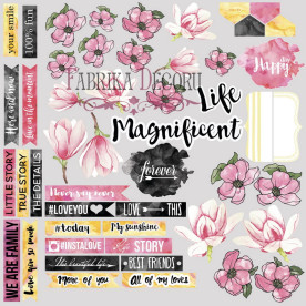 Лист с картинками для вырезания "Magnolia Sky" №2 (en) от Фабрика Декора