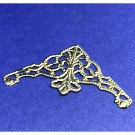 Куточок тонкий накладний, колір золото, 35 * 35 мм, 1 шт