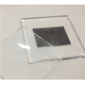 Акриловая заготовка для магнита, размер внешний 65*65 мм, размер внутр 58*58 мм