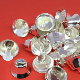 Декоративна прикраса Дзвіночок, колір срібло, 16 мм, 1 шт