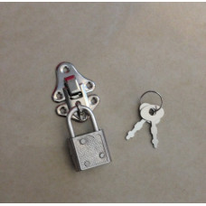 Замочек и ключ (2 шт) для альбома, цвет никель, 1 набор
