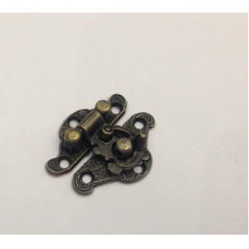 Замочок для альбому, 28 * 24 мм, колір стара латунь