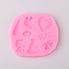 Форма (молд) для изготовления фигурок Wedding Theme, 72*80*9 мм