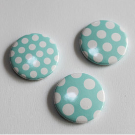Набор значков-фишек Голубые горошки №2, 3 шт.