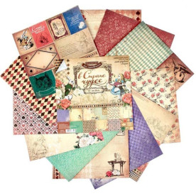 Набор двусторонней бумаги "В Стране Чудес", 12 листов 30,5*30,5 см от АртУзор