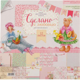 Набір паперу "Зроблено з любов'ю", 12 аркушів 30,5 * 30,5 см, 180 гр / м від АртУзор
