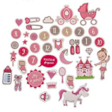 Набор высечек "It's a girl", 40 шт от АртУзор