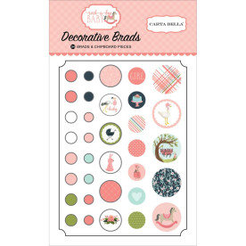 Набор брадсов Rock-A-Bye Baby Girl, 34 шт от Carta Bella