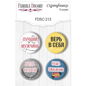 Набор фишек "Specially for him" 4 шт , 25 мм от Фабрика Декора