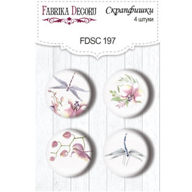 Набор фишек "Wild Orchid 2" 4 шт , 25 мм от Фабрика Декора