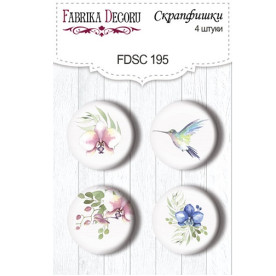 Набор фишек "Wild Orchid 1" 4 шт , 25 мм от Фабрика Декора