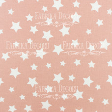 Отрез ткани Звезды розовые, 25*55 см от Фабрика Декора