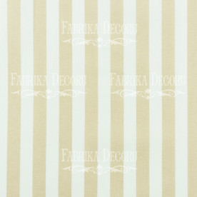 Відріз тканини Біло-бежеві смуги, 25 * 55 см від Фабрика Декору
