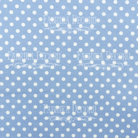 Відріз тканини Горошок на блакитному, 35 * 70 см від Фабрика Декору