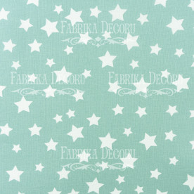 Відріз тканини Зірки м'ятні, 35 * 70 см від Фабрика Декору