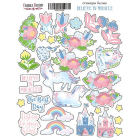 Набір наклейок Believe in miracle, 30 шт від Фабрика Декору