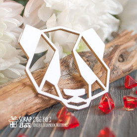 Чіпборд Геометрична панда, 51 * 50 мм від Scrapbox