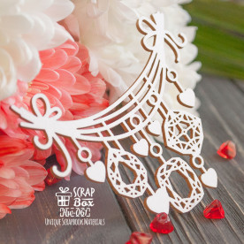 Чипборд гирлянда с бриллиантами, 88*72 мм от Scrapbox