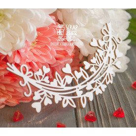 Чіпборд Гірлянда з сердечками, 113 * 55 мм від Scrapbox