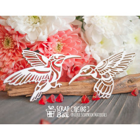 Чипборд Две колибри, 90*52 мм от Scrapbox