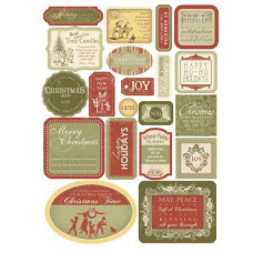 Набір наклейок для скрапбукінгу Happy Holidays Stickers від Melissa Frances