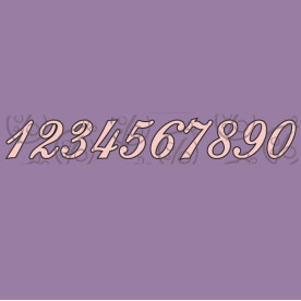 Набор фигурок-Чипборд "Цифры" №2, 10 эл.