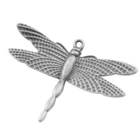 Металлическая подвеска "Стрекоза" 28х36 мм, 1 шт.